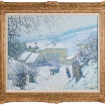 Charrette sous la neige thumbnail