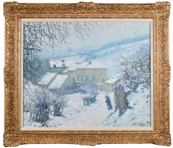 Charrette sous la neige - Buy Fine Paintings Online