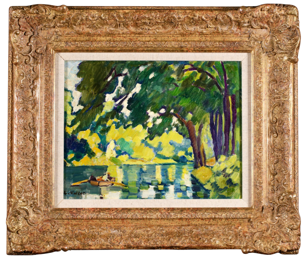 Barque sur le Lac du Bois de Boulogne - Buy Fine Paintings Online