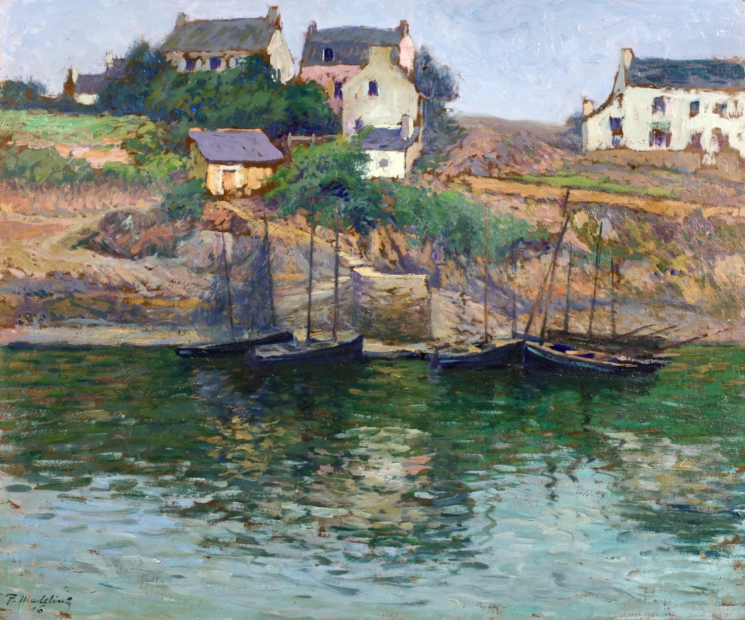 Fishing boats at Doelan – Brittany - Buy Fine Paintings Online