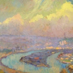 Rouen – Vue depuis le hauteurs de Caudebec-en-Caux thumbnail