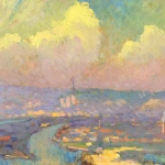 Rouen – Vue depuis le hauteurs de Caudebec-en-Caux thumbnail