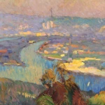 Rouen – Vue depuis le hauteurs de Caudebec-en-Caux thumbnail