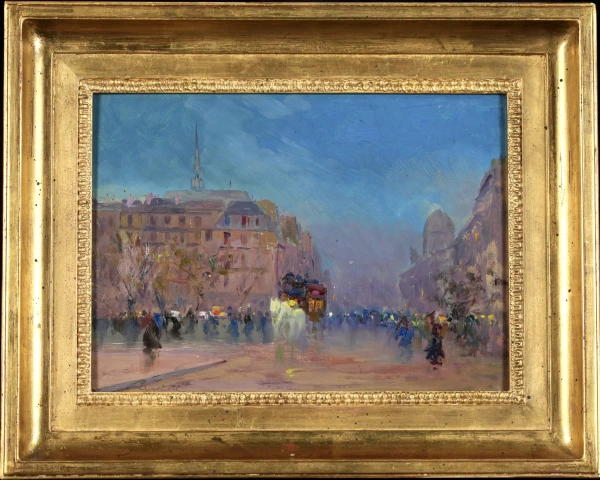 Les Grands Boulevards La Nuit - Buy Fine Paintings Online