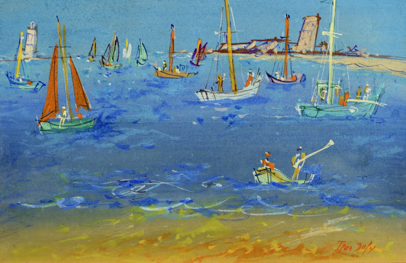 Voiliers au port - Buy Fine Paintings Online