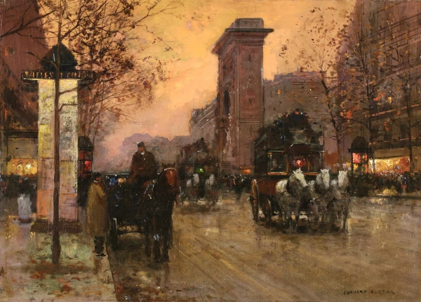 Porte Saint-Denis – Le Soir - Buy Fine Paintings Online