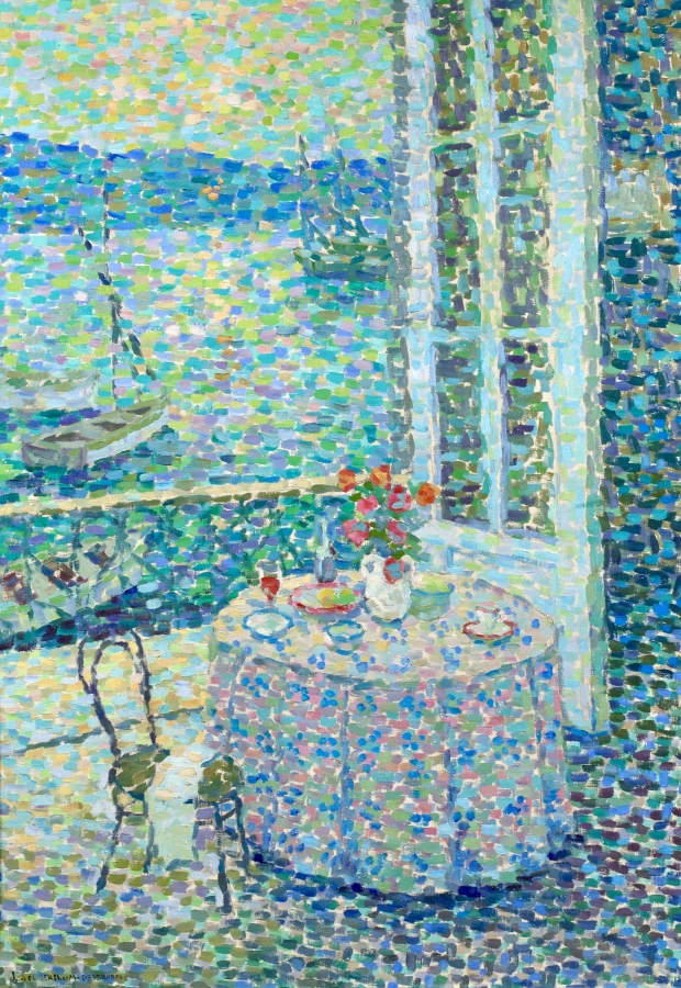 Buy Le petit dejeuner à Saint Tropez Painting at Leighton Fine Art