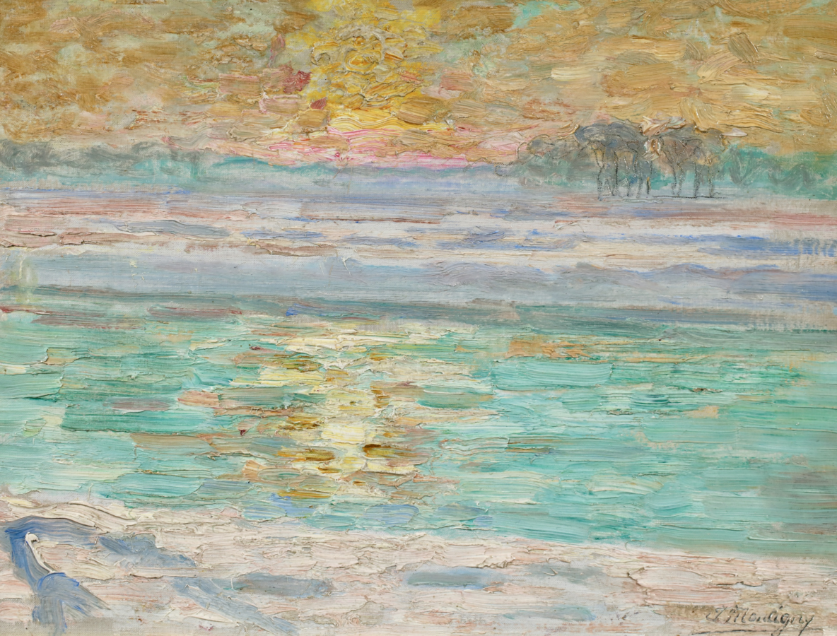 Winter Sunset – The Lys - Buy Fine Paintings Online