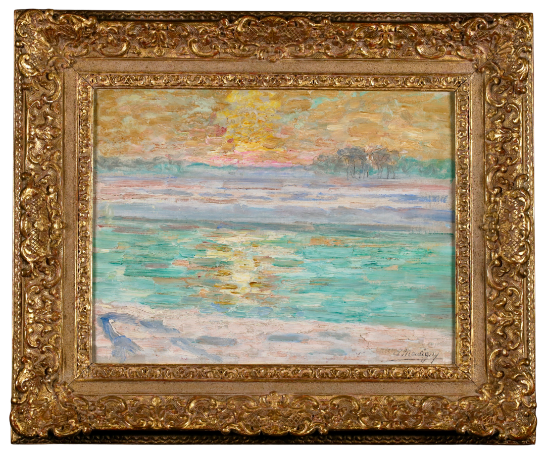 Winter Sunset – The Lys - Buy Fine Paintings Online