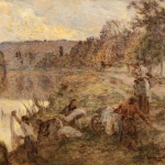 Les lavandieres au bord de La Marne thumbnail