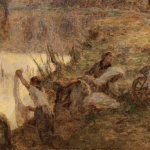 Les lavandieres au bord de La Marne thumbnail