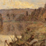 Les lavandieres au bord de La Marne thumbnail