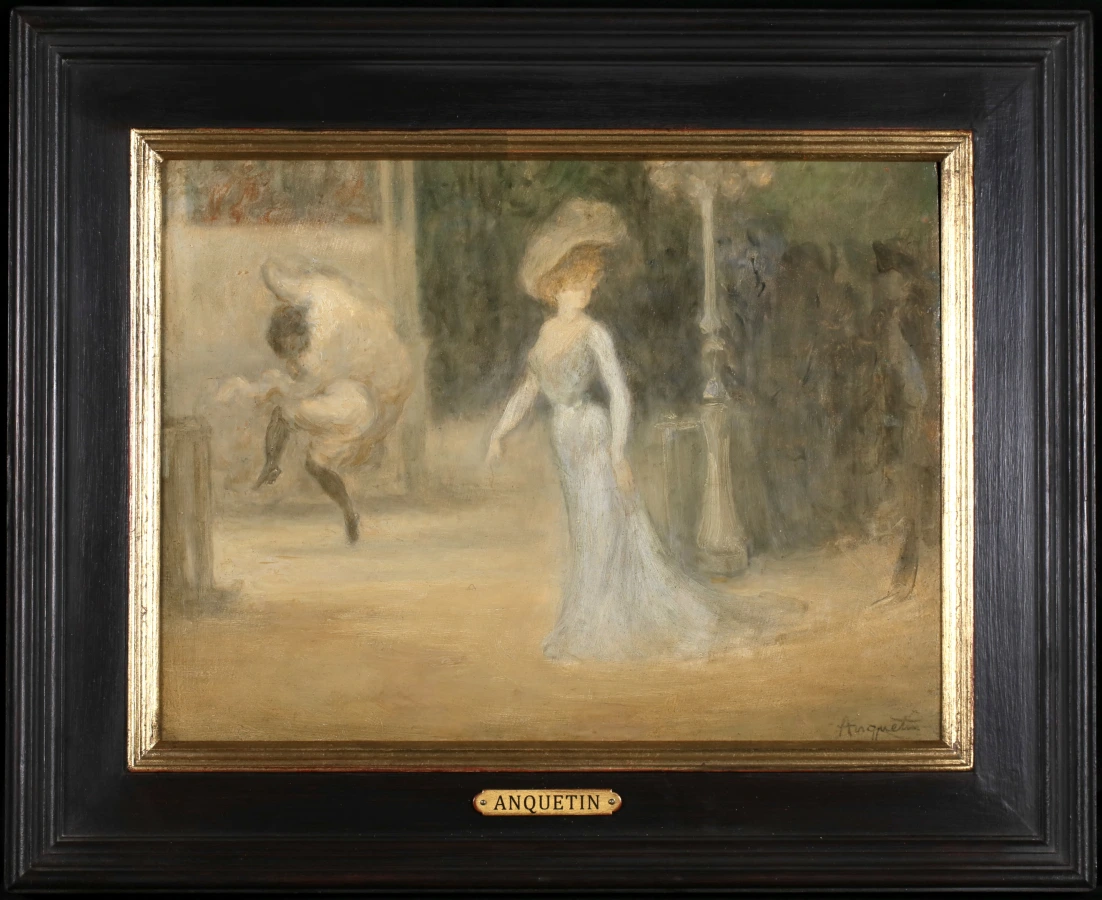 Élégante sur Les Grands Boulevards - Buy Fine Paintings Online