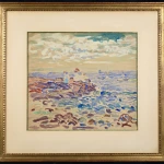 Children on the beach at Saint-Malo thumbnail