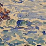 Children on the beach at Saint-Malo thumbnail
