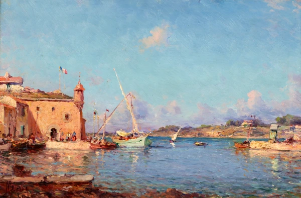 Vieux port de Golfe-Juan - Buy Fine Paintings Online