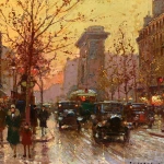 La Porte Saint-Denis au crepescule thumbnail