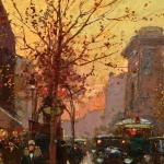 La Porte Saint-Denis au crepescule thumbnail