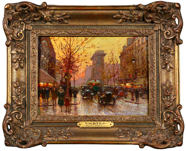 La Porte Saint-Denis au crepescule - Buy Fine Paintings Online