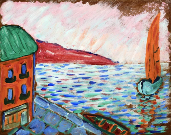 Etude – Barque au Quai – Normandy - Buy Fine Paintings Online