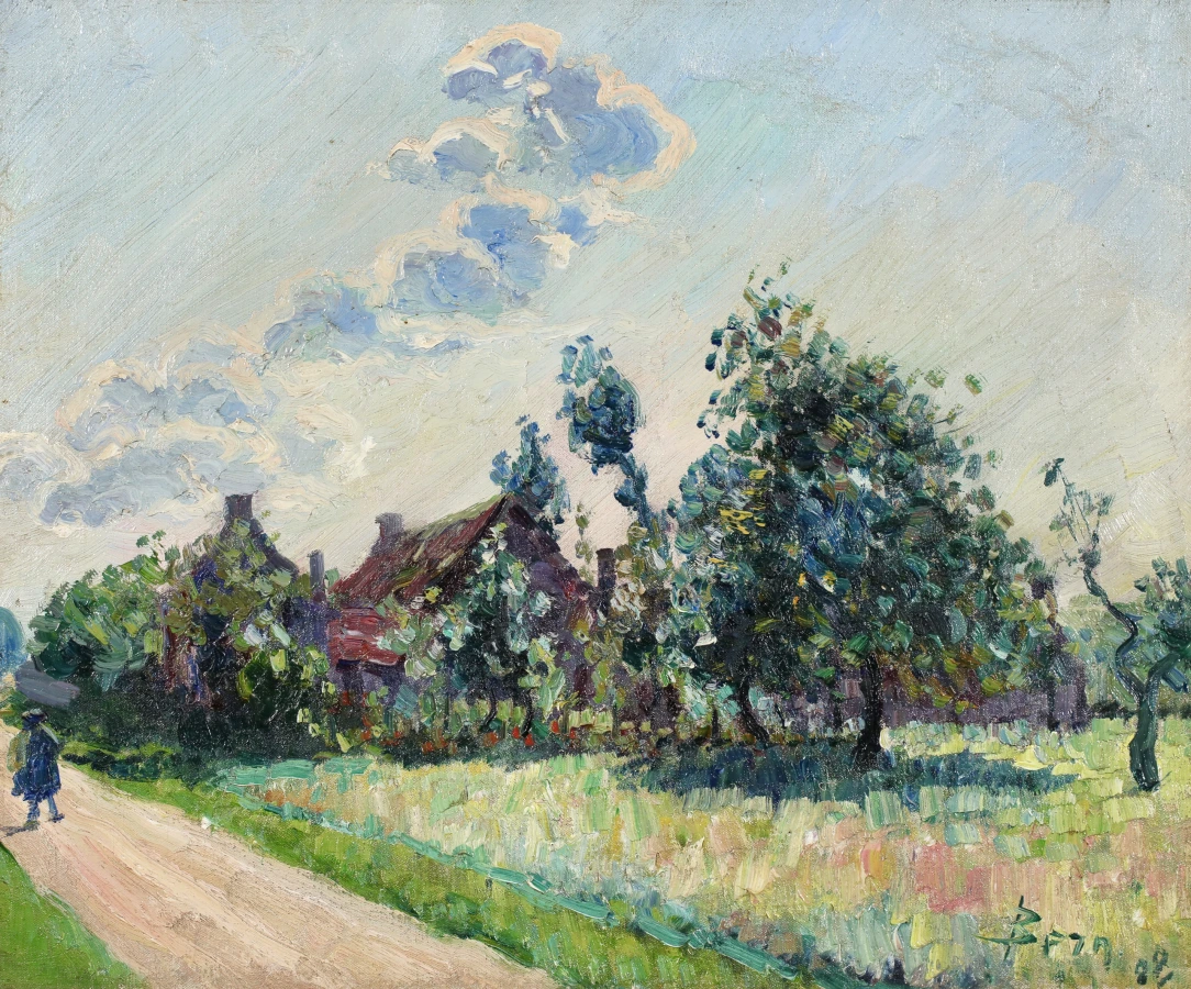 L’entree du village - Buy Fine Paintings Online