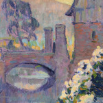 Arbres en fleurs au bord de la rivière thumbnail