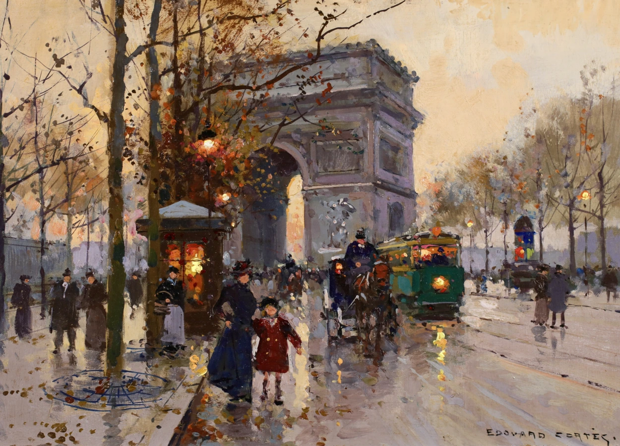 L’Arc de Triomphe – Le Soir - Buy Fine Paintings Online