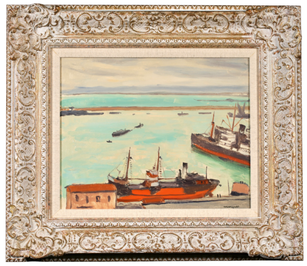 Le Bateau Rouge à Alger - Buy Fine Paintings Online