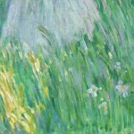 Petite fille cueillant des fleurs thumbnail