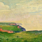 Spring on the cliffs near Etretat thumbnail