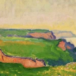 Spring on the cliffs near Etretat thumbnail
