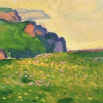 Spring on the cliffs near Etretat thumbnail
