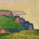 Spring on the cliffs near Etretat thumbnail