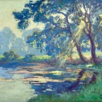 Sunlight thorugh the trees thumbnail