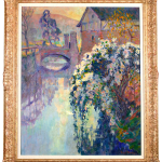 Arbres en fleurs au bord de la rivière thumbnail