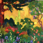 Un jardin au bord de la Seine près de Rouen thumbnail