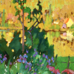 Un jardin au bord de la Seine près de Rouen thumbnail