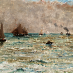 Bateaux sur la mer – Ciel nuageux thumbnail