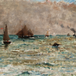 Bateaux sur la mer – Ciel nuageux thumbnail