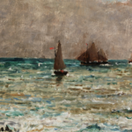 Bateaux sur la mer – Ciel nuageux thumbnail
