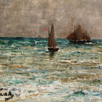 Bateaux sur la mer – Ciel nuageux thumbnail