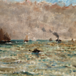 Bateaux sur la mer – Ciel nuageux thumbnail
