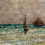 Bateaux sur la mer – Ciel nuageux thumbnail
