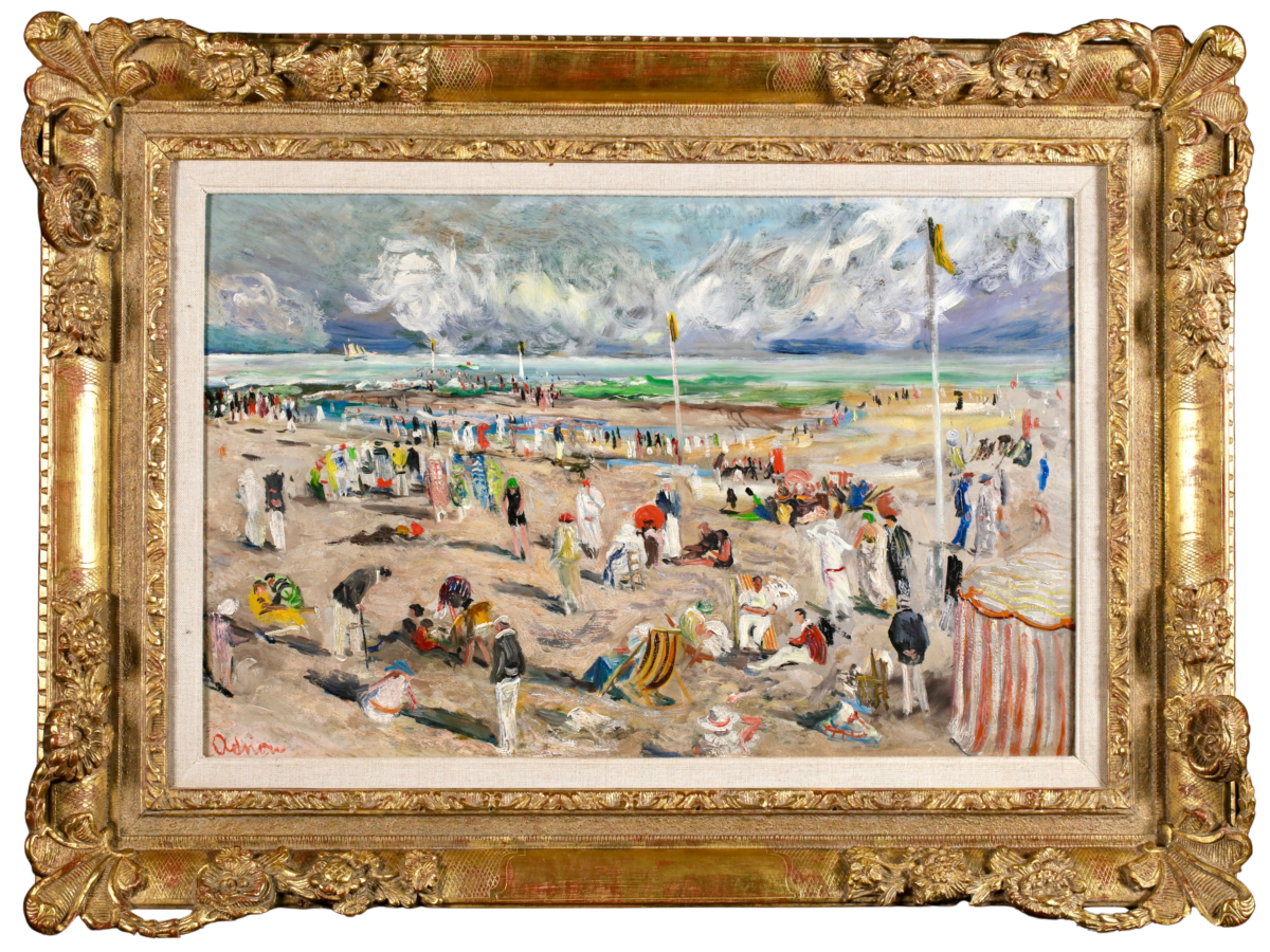 La Plage à Deauville - Buy Fine Paintings Online