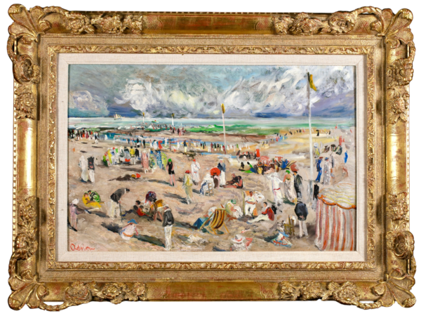 La Plage à Deauville - Buy Fine Paintings Online