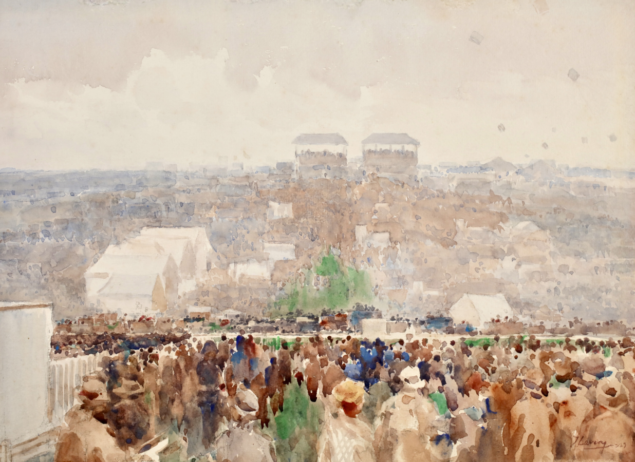 The Hill on Derby Day – Epsom 1923 - Buy Fine Paintings Online