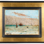 Bateaux sur la mer – Ciel nuageux thumbnail