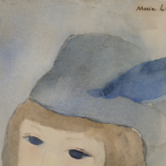 Jeune fille au chapeau avec une plume thumbnail