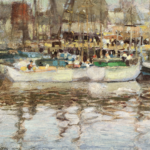 Boats in a harbour thumbnail