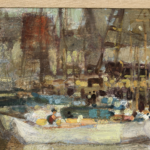 Boats in a harbour thumbnail